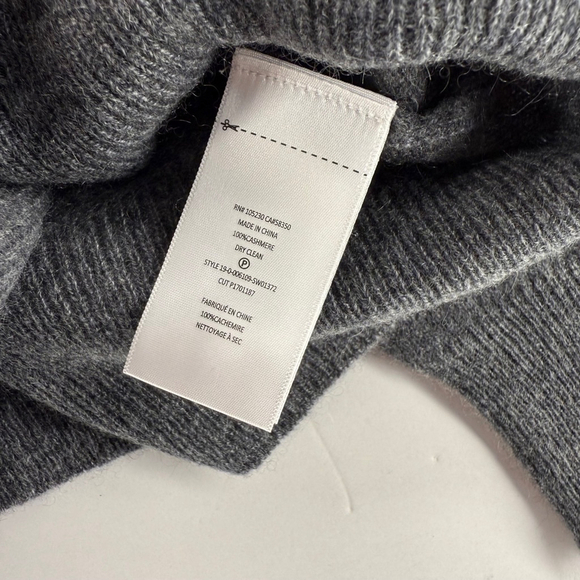 Equipment Madalene V-Neck Cashmere Women’s Sweater, Size L, Grey NWT - Picture 7 of 12